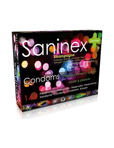 Saninex Preservativos Champanhe Pontilhados 144 Uds - PR2010345085